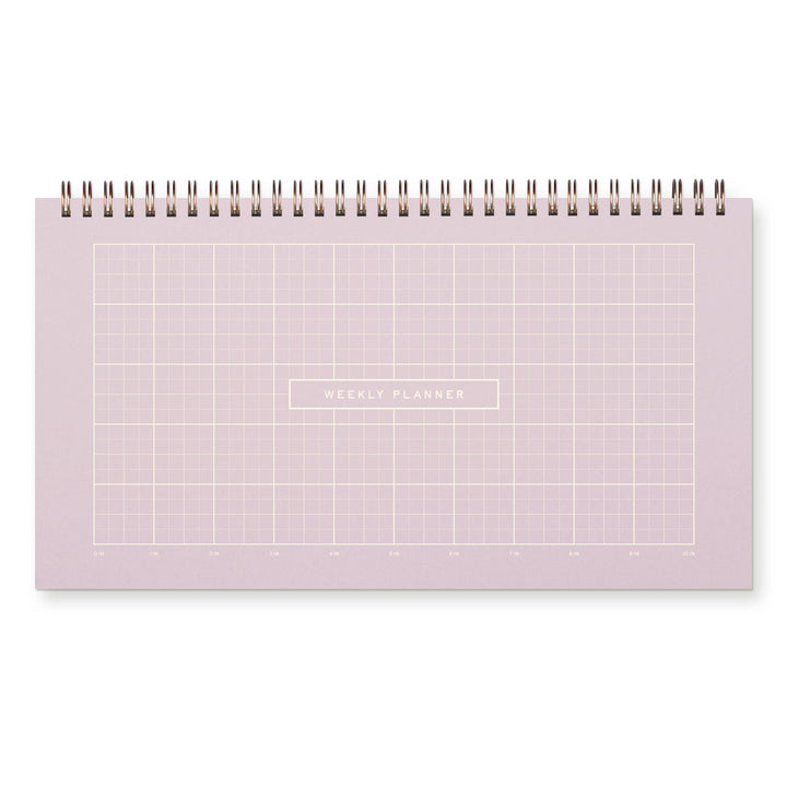 Ruler Grid Weekly Desktop Planner, 2 Colors