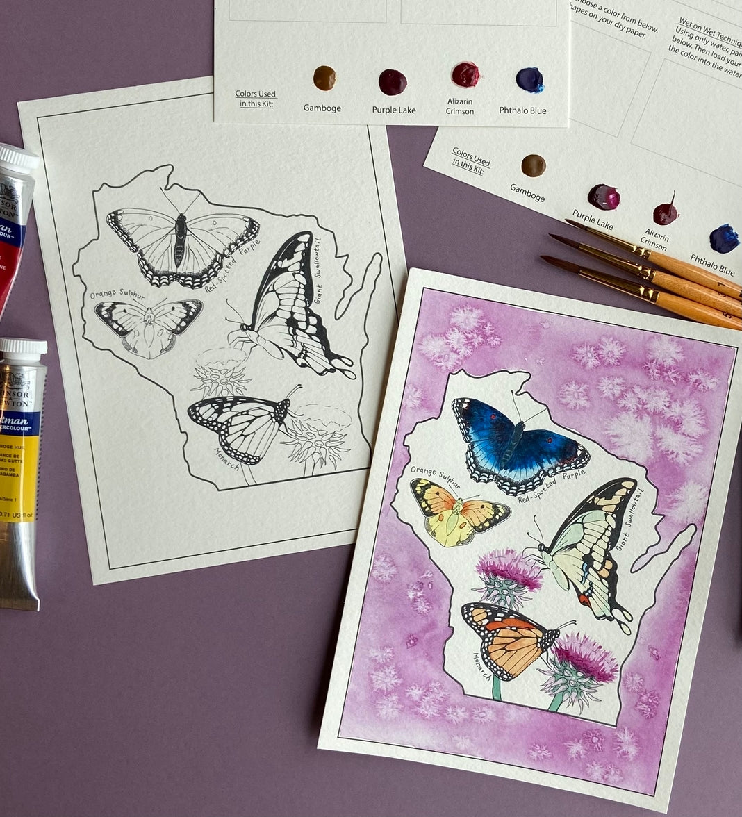 Watercolor Date Night Kit, 4 Designs