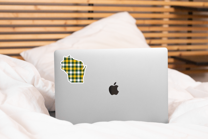 Packers Plaid Sticker