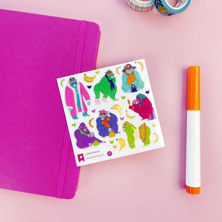 Glamor Gorillas Stickers