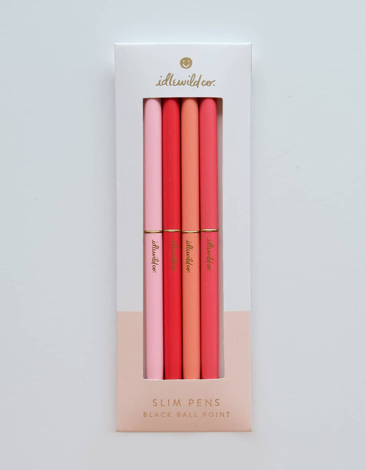 Slim Pen, Set of 4, 5 Colors