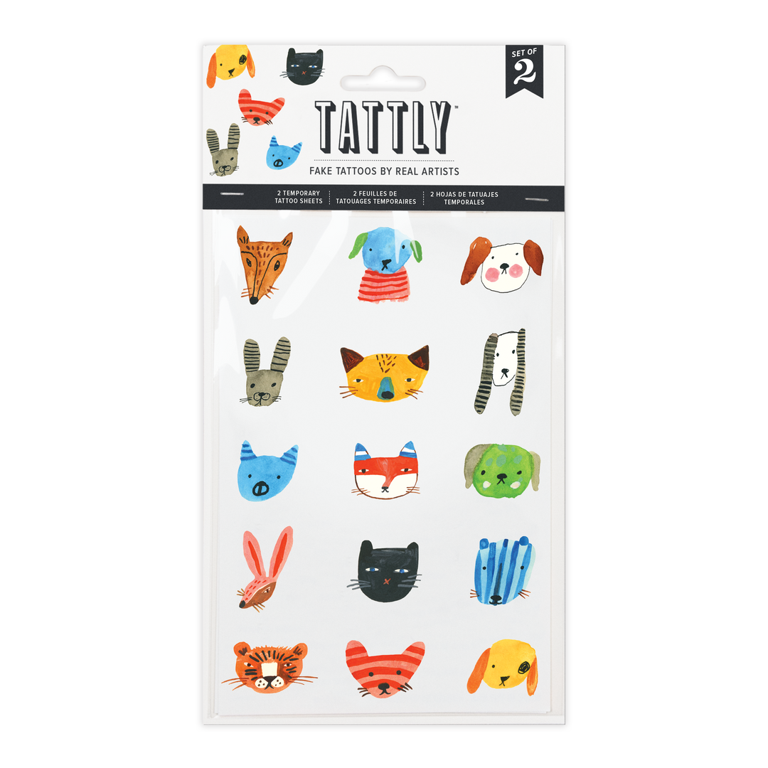 Temporary Tattoo Sheets, 6 Designs