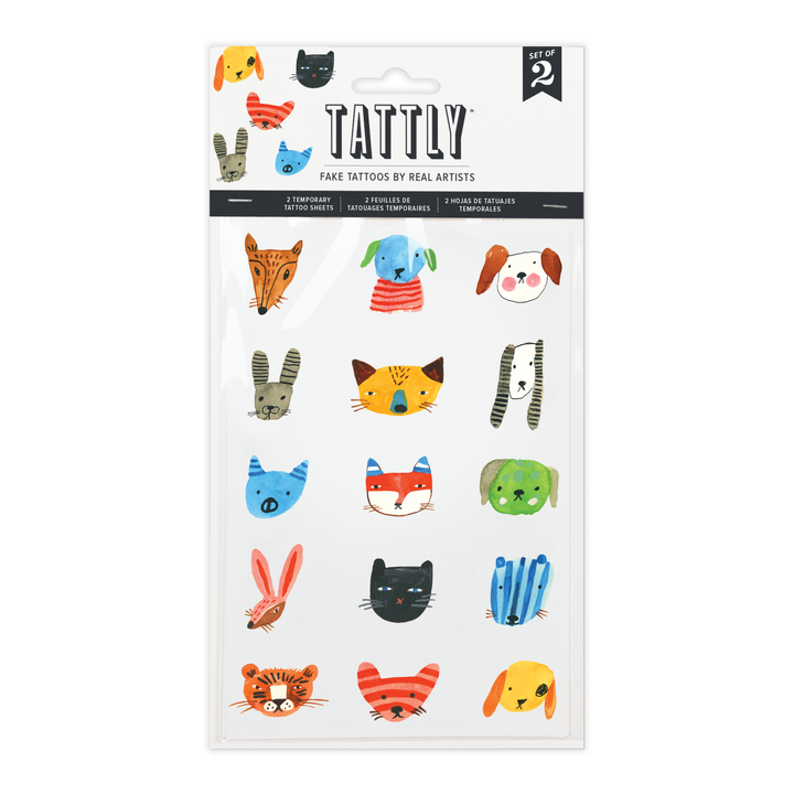 Temporary Tattoo Sheets, 6 Designs