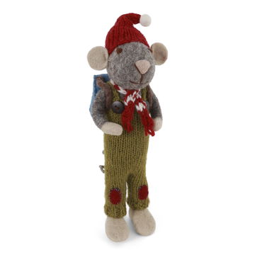 Felt Mouse with Back Pack, 2 Sizes