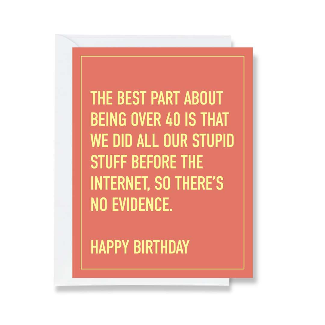 Over 40 Birthday Card