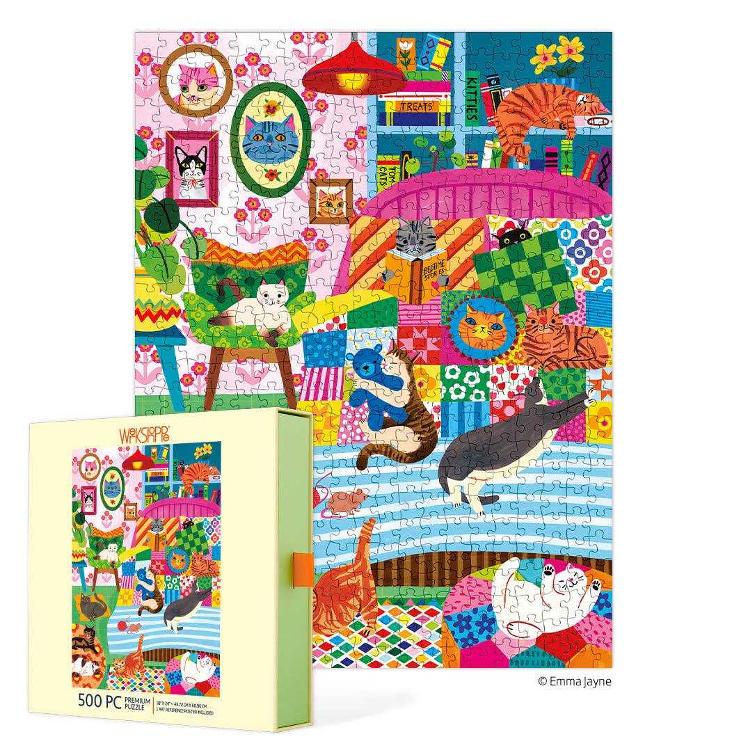 Cat Nap Stories Puzzle, 500 Pieces