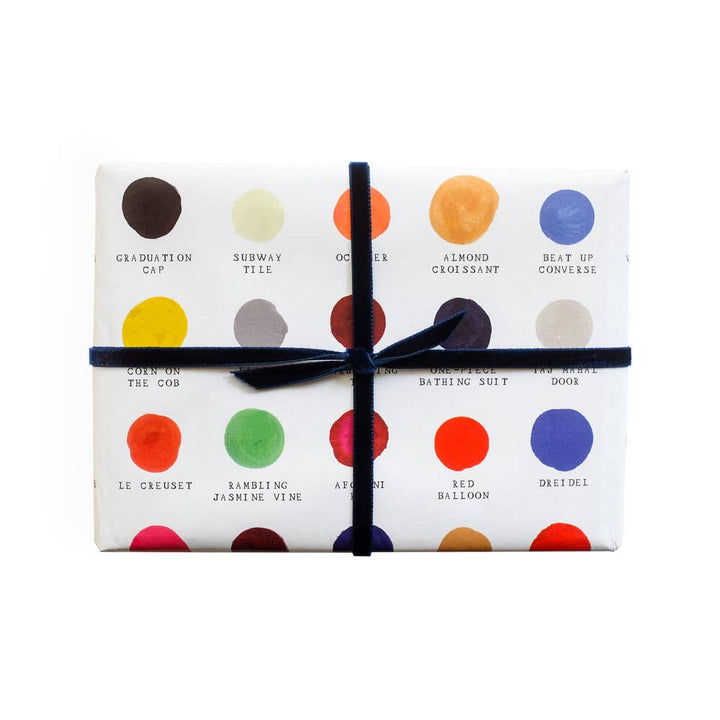 Color Map Gift Wrap, Roll of 3 Sheets