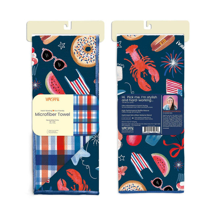 Stars, Stripes and Florals Tea Towel