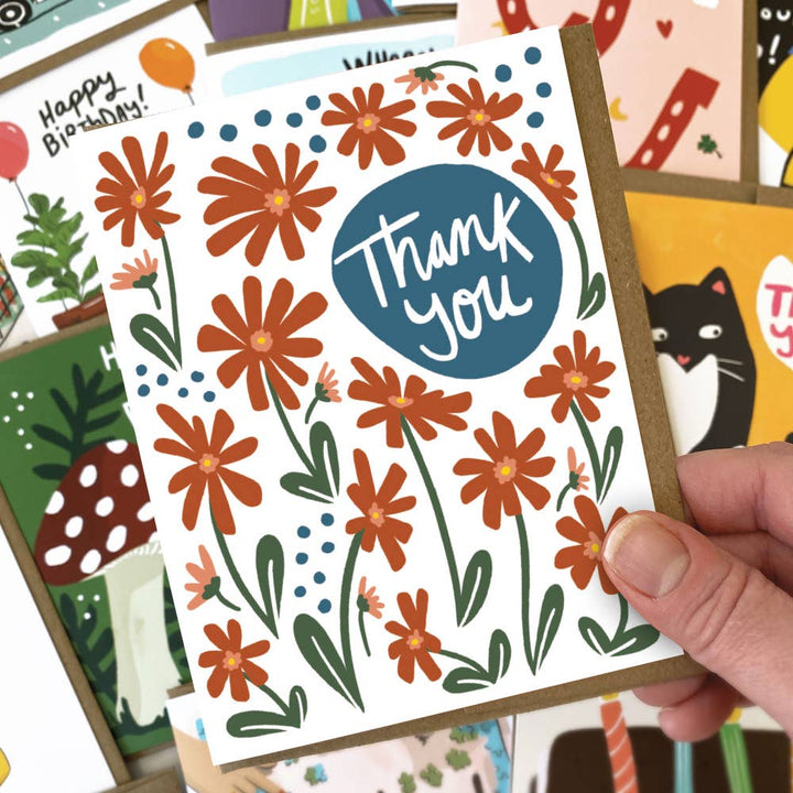 Flowers Thank You Card