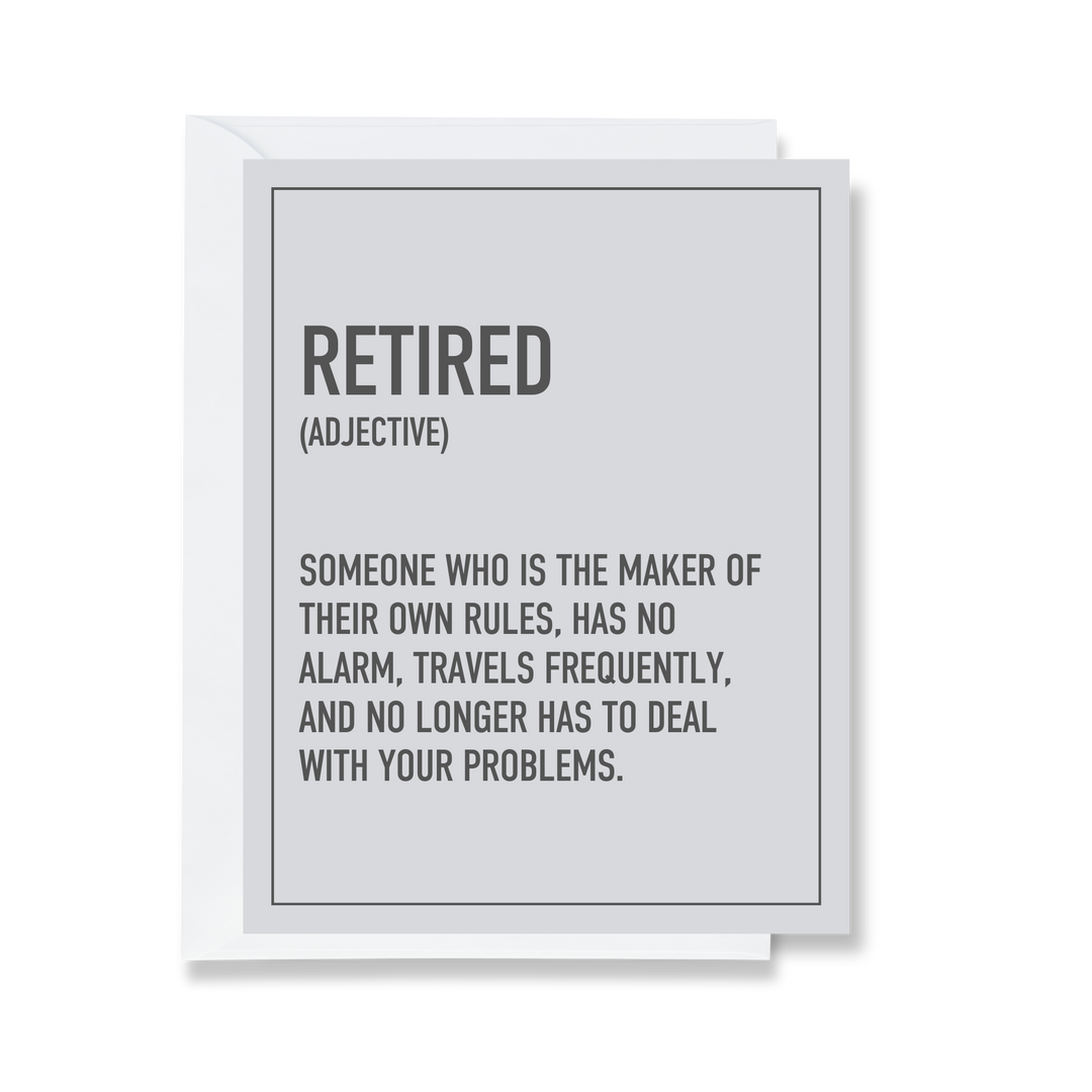 Retired Definition Card