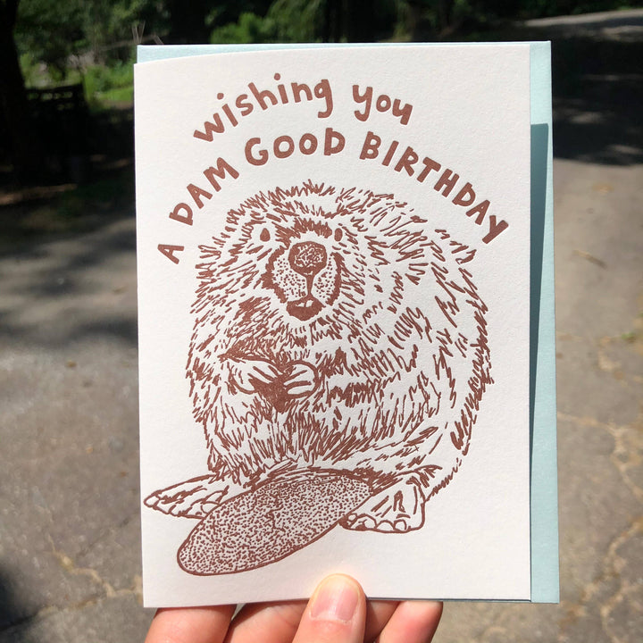 Beaver "Dam Good" Birthday Card