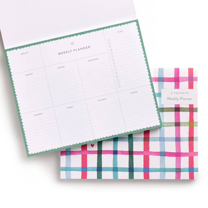Happy Plaid Weekly Planner