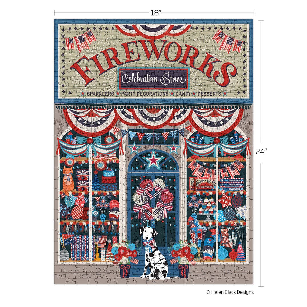 Flags & Fireworks Puzzle, 500 Pieces