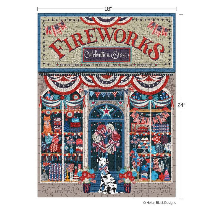 Flags & Fireworks Puzzle, 500 Pieces