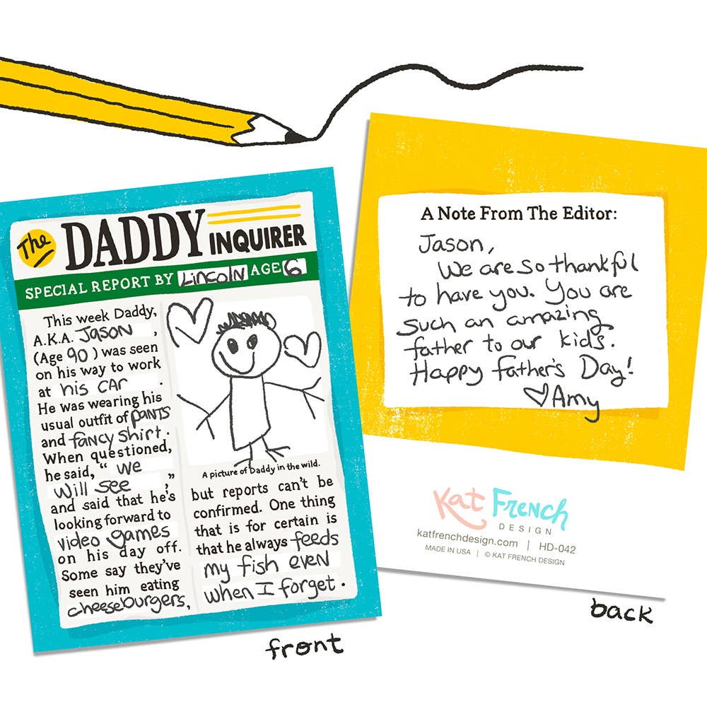 Fill in the Blank Father's  Day Card