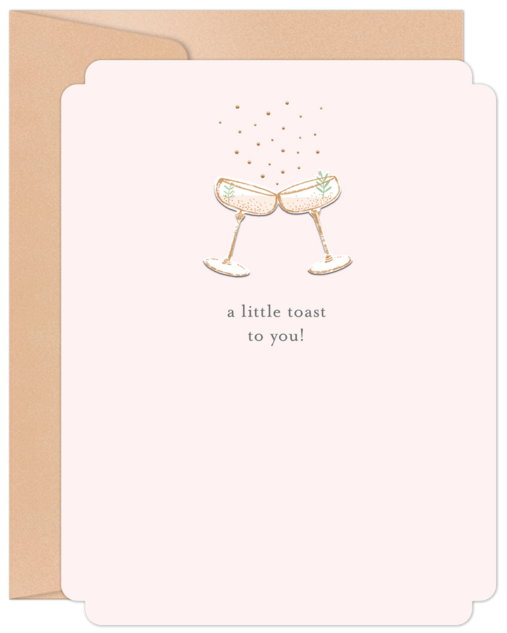 A Little Toast to You Anniversary Card