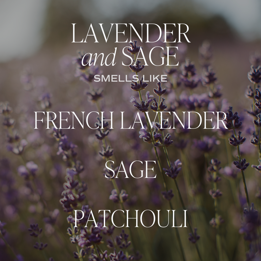 Lavender and Sage Soy Candle, 9 oz