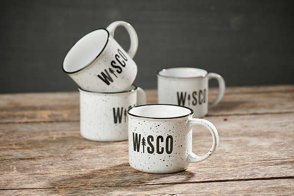 WISCO Ceramic Mug, White, 13 oz