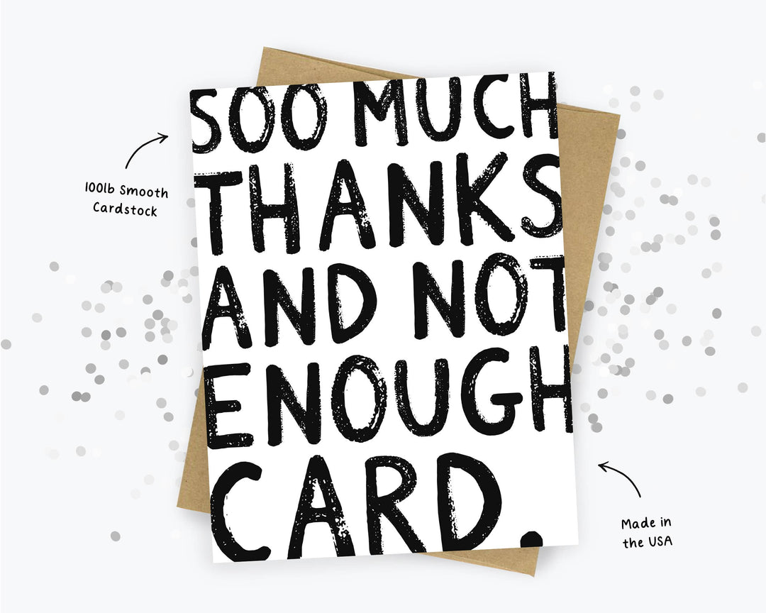 So Much Thank You Card