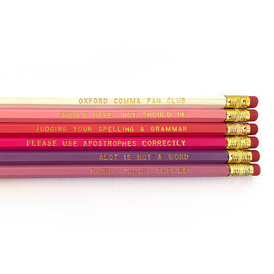 Grammar Pencil Pack, Set of 6