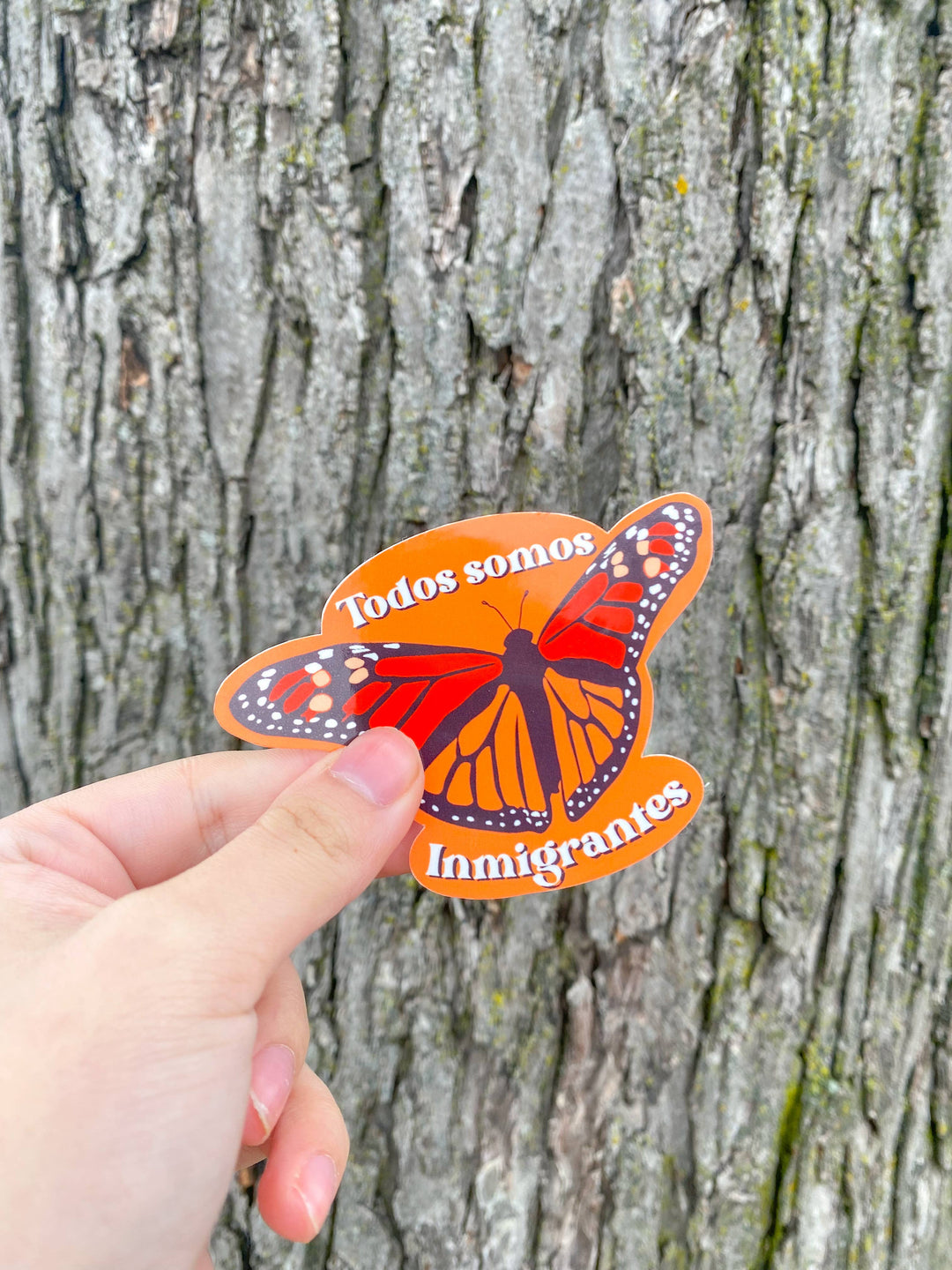 Inmigrantes Mariposa Sticker