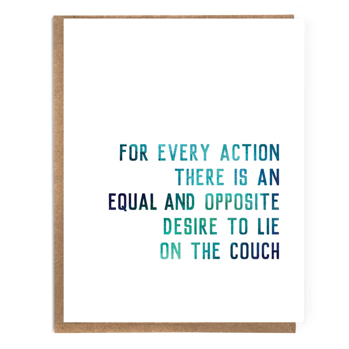 For Every Action Greeting Card