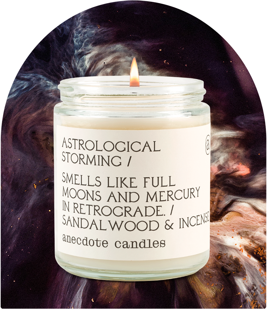 Astrological Storming Candle, 7.8 oz