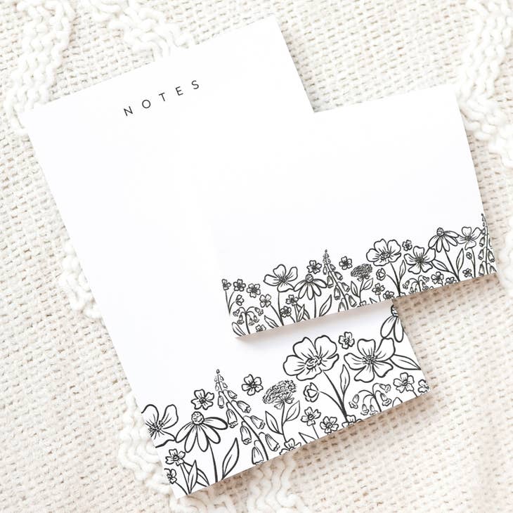 Pressed Floral Notepad, 4x6 in.