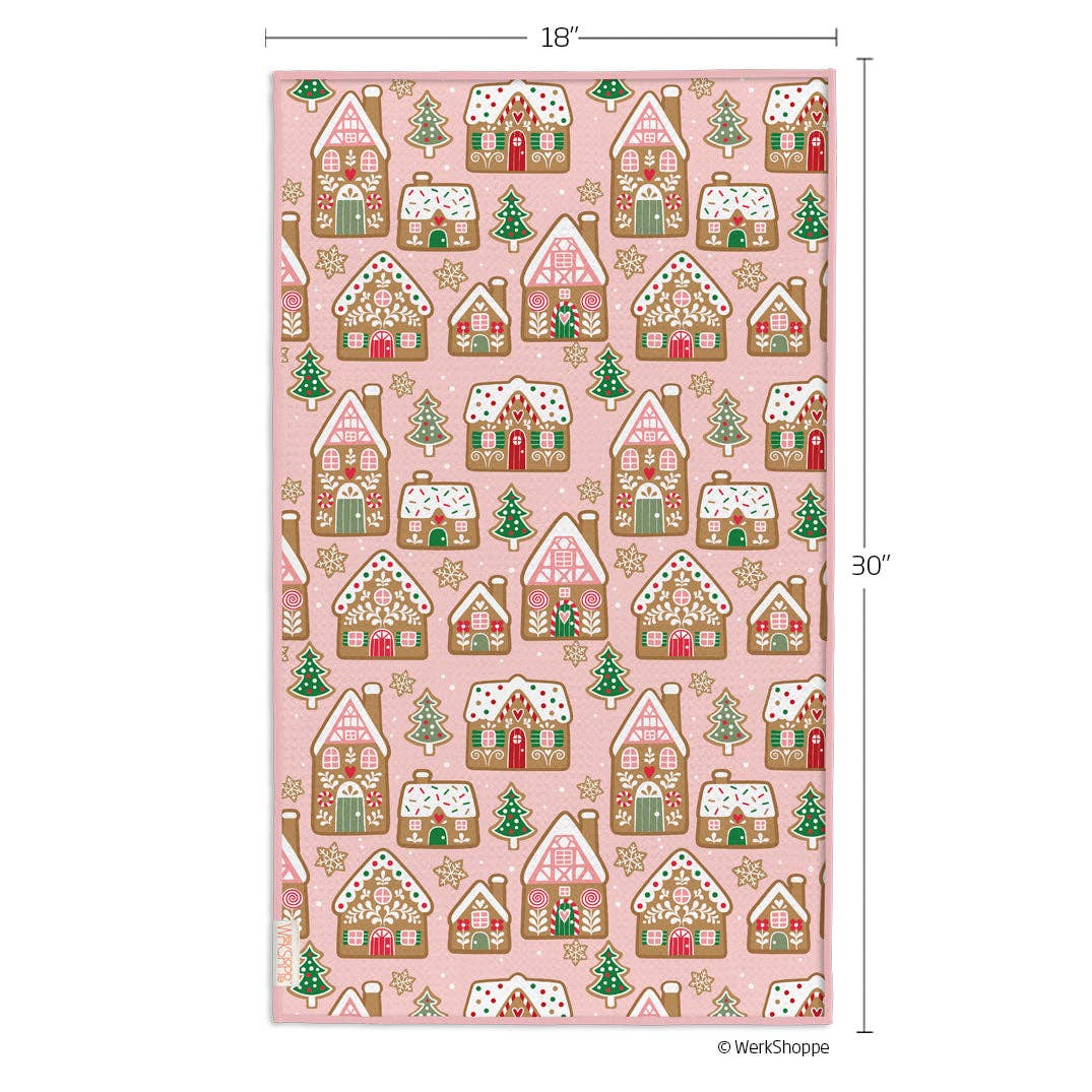 Gingerbread Cookies Microfiber Kitchen Towel