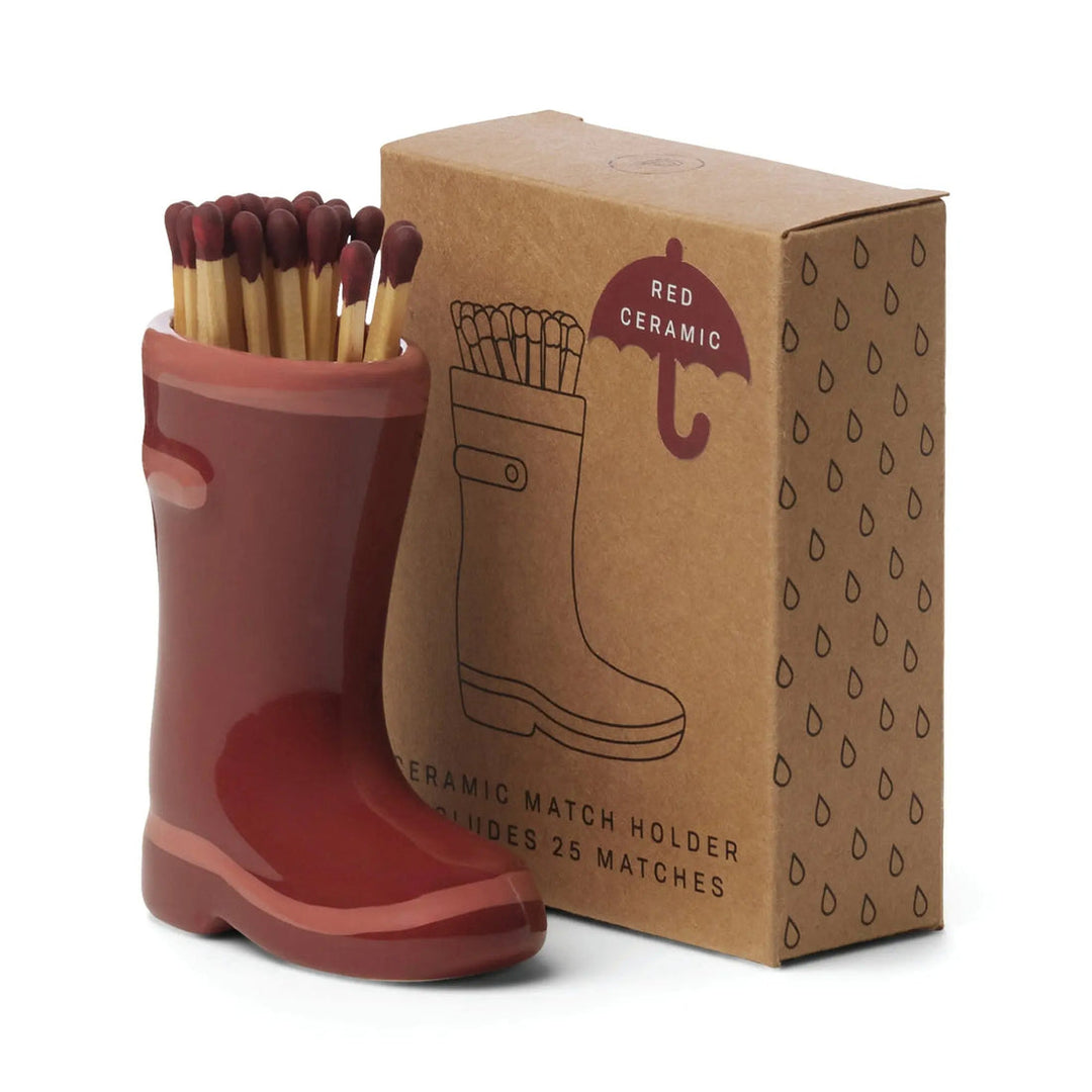 Wellington Boot Matches, Container of 25, 3 Colors