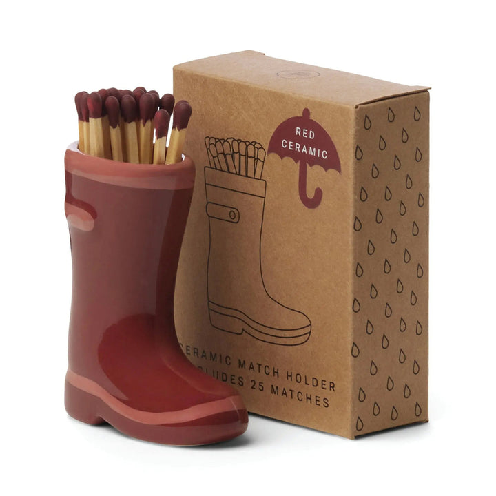 Wellington Boot Matches, Container of 25, 3 Colors