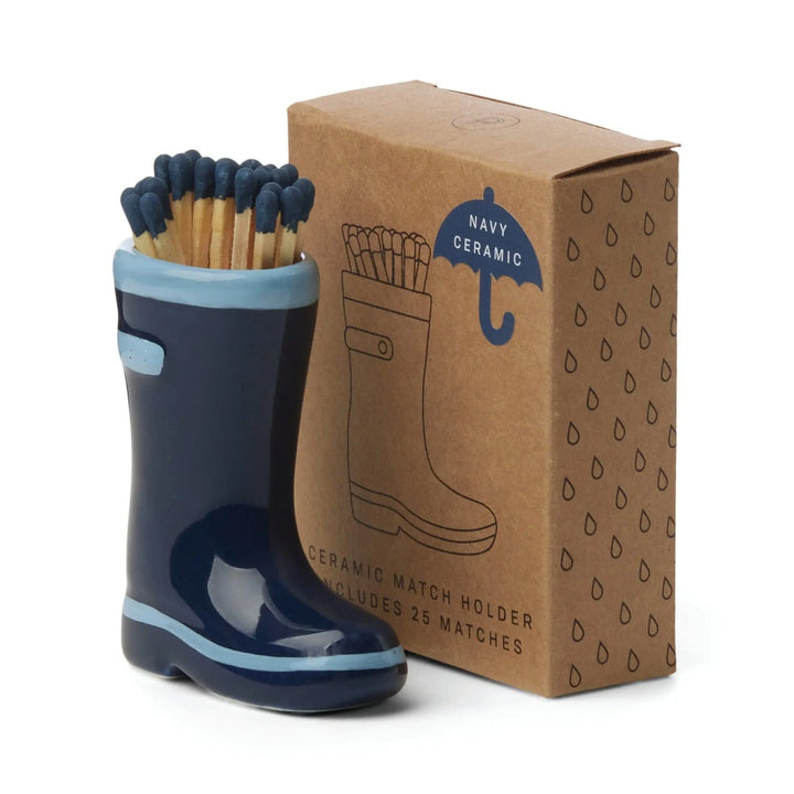 Wellington Boot Matches, Container of 25, 3 Colors