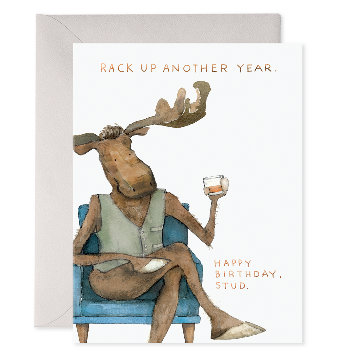 Harvey Moose Birthday Card