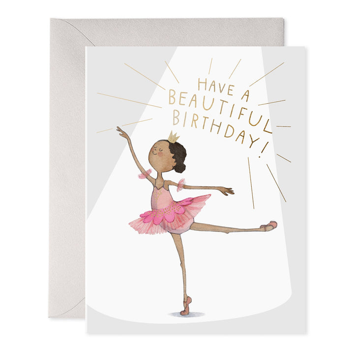 Ballerina Birthday Card