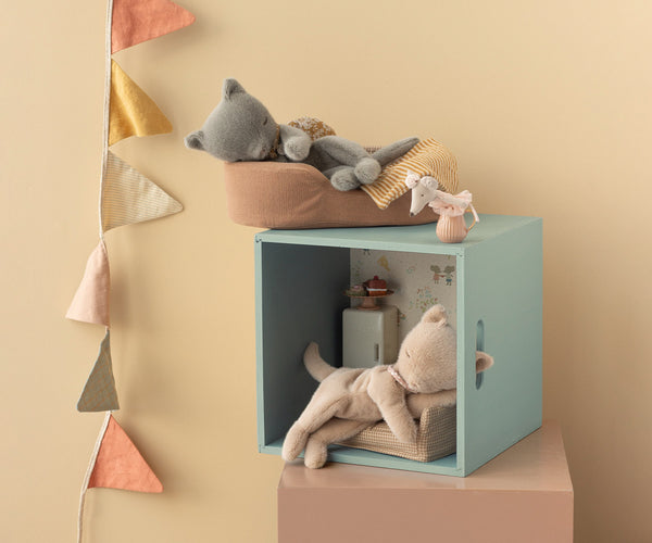Plush Kitten Sleeping, 2 colors
