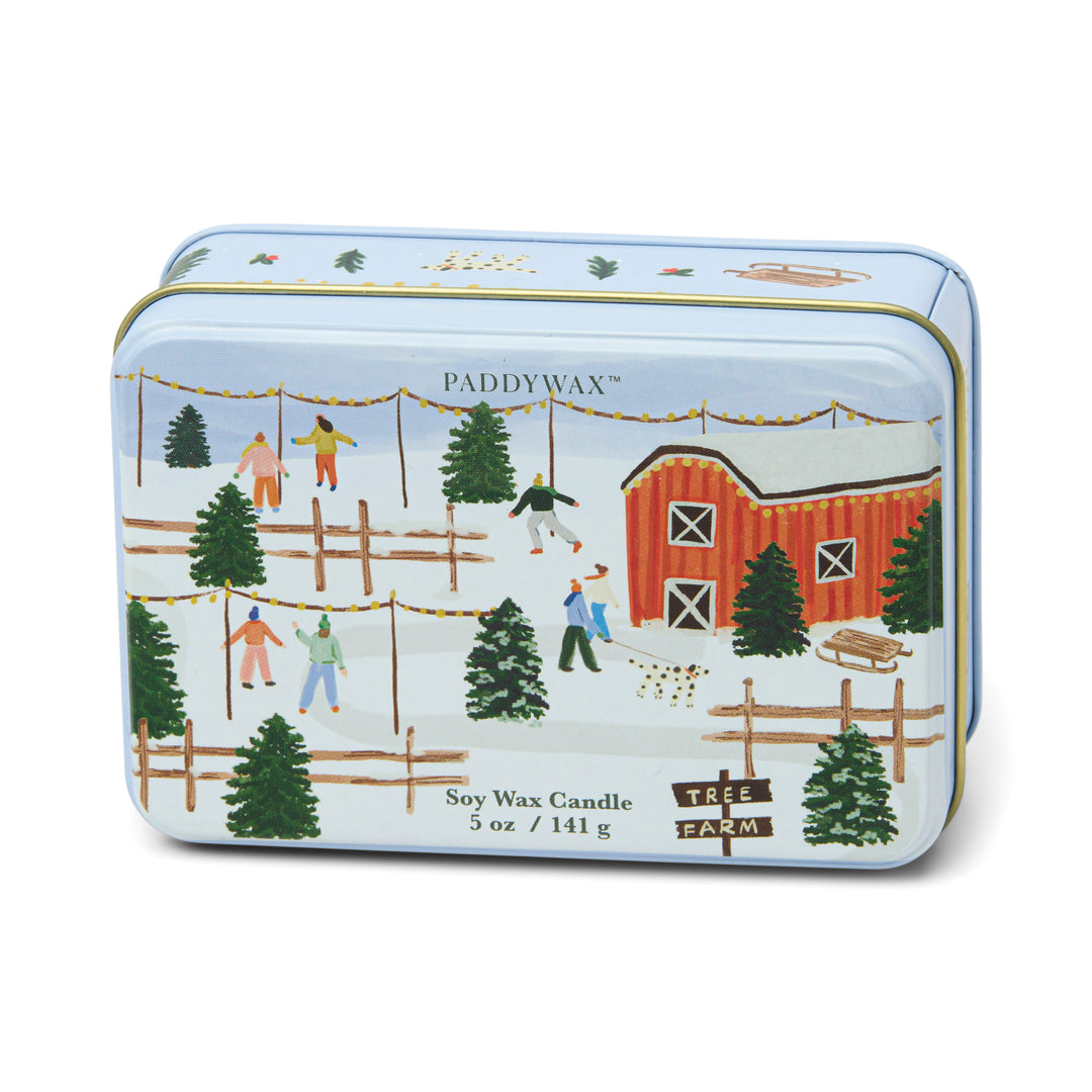 Holiday Scene Tin Candles, 5 oz, 9 Scents