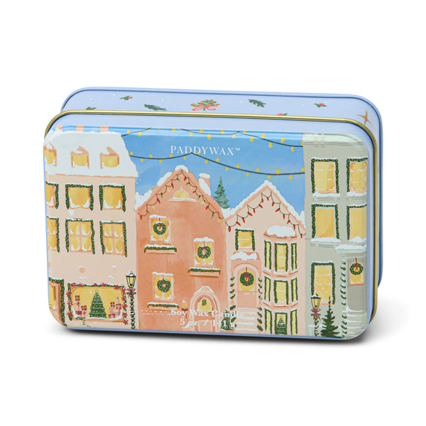 Holiday Scene Tin Candles, 5 oz, 9 Scents
