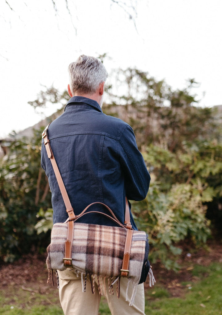 Picnic Blanket Shoulder Strap - Leather, 2 colors