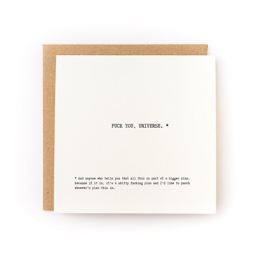 Black text on off-white cardstock.