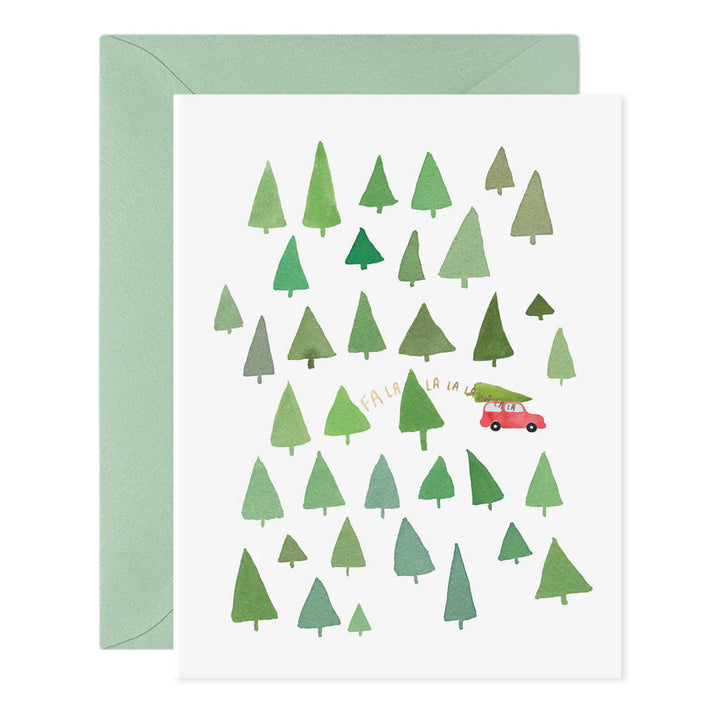 Fa La La Trees Holiday Card