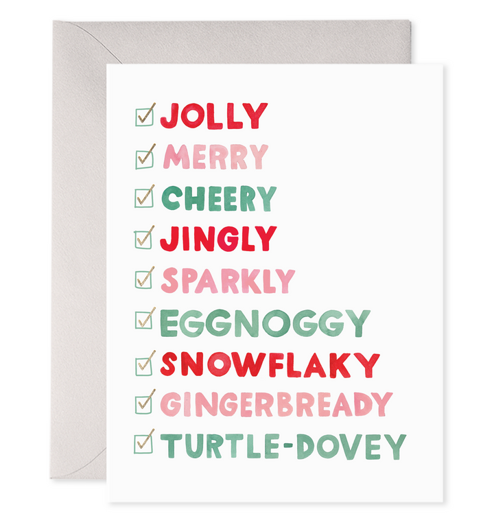 Holiday Checklist Holiday Card