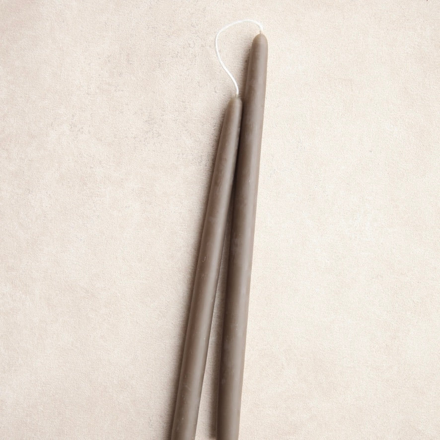 Beeswax Handmade Taper Candles, 12", 4 Colors
