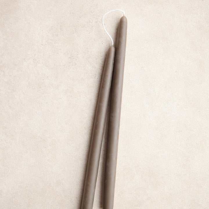 Beeswax Handmade Taper Candles, 12", 4 Colors