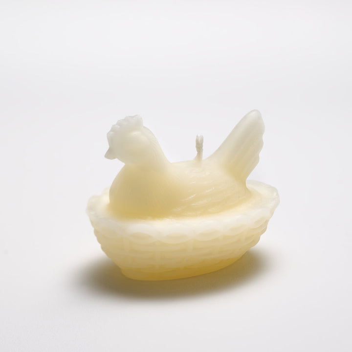 Nested Hen Beeswax Candle, Boxed, 5 Colors