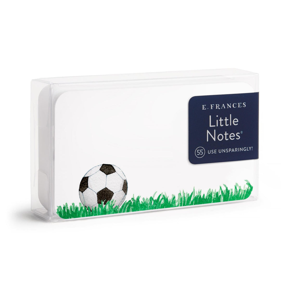 Pack of E. Frances Little Notes with a soccer ball design.