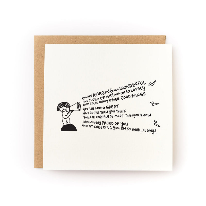 Cheering You On Encouragement Card