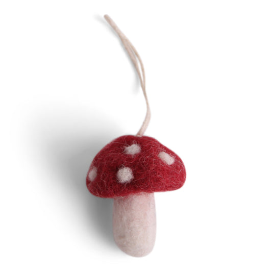 Felt Mini Mushrooms, Set of 5