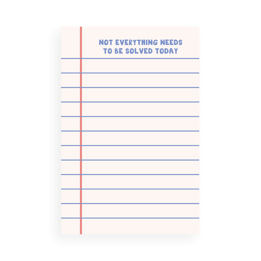 Not Solved Today Notepad