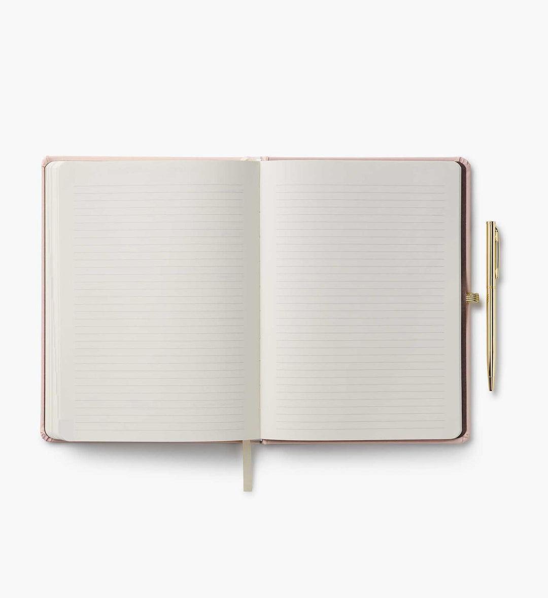 Two-page spread of lined pages for notes.
