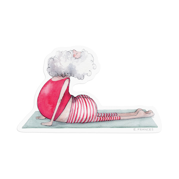 Yoga Santa Sticker